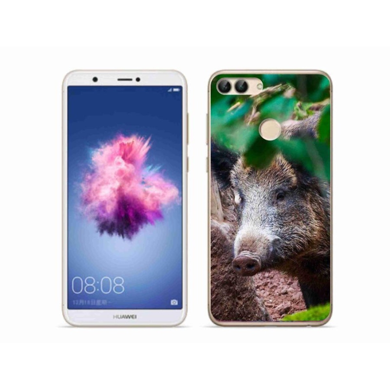 Gelový kryt mmCase na mobil Huawei P Smart - divoké prase