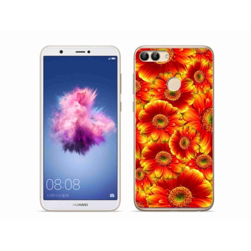 Gelový kryt mmCase na mobil Huawei P Smart - gerbera 1