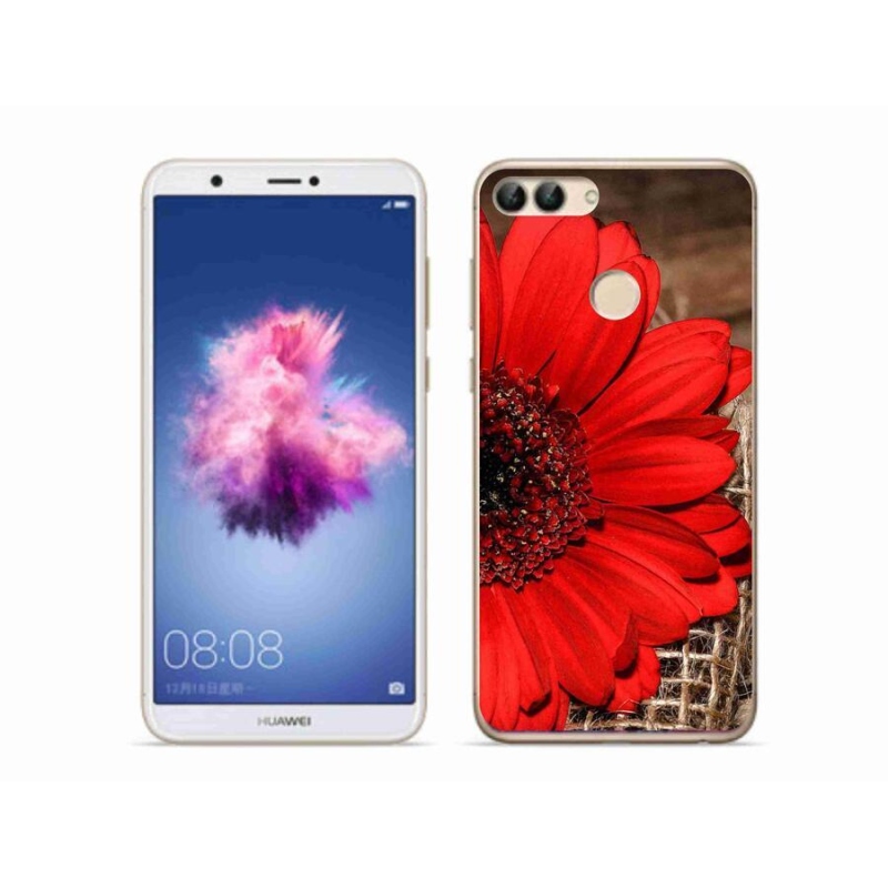 Gelový kryt mmCase na mobil Huawei P Smart - gerbera