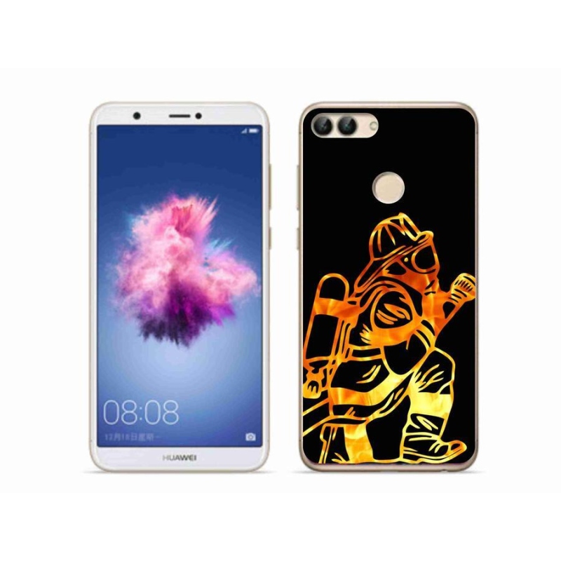 Gelový kryt mmCase na mobil Huawei P Smart - hasič 1