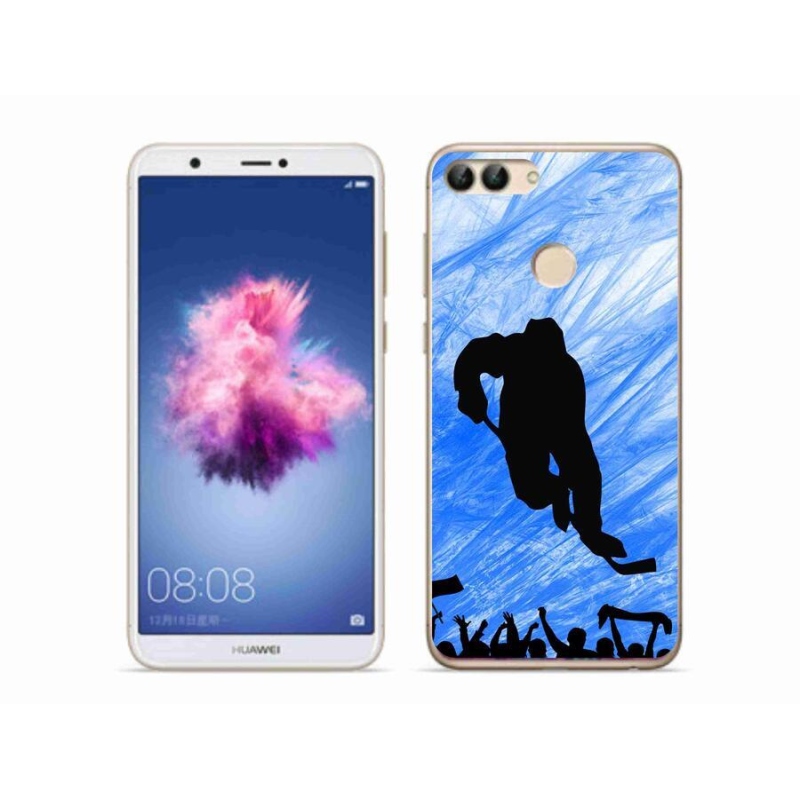Gelový kryt mmCase na mobil Huawei P Smart - hokejový hráč