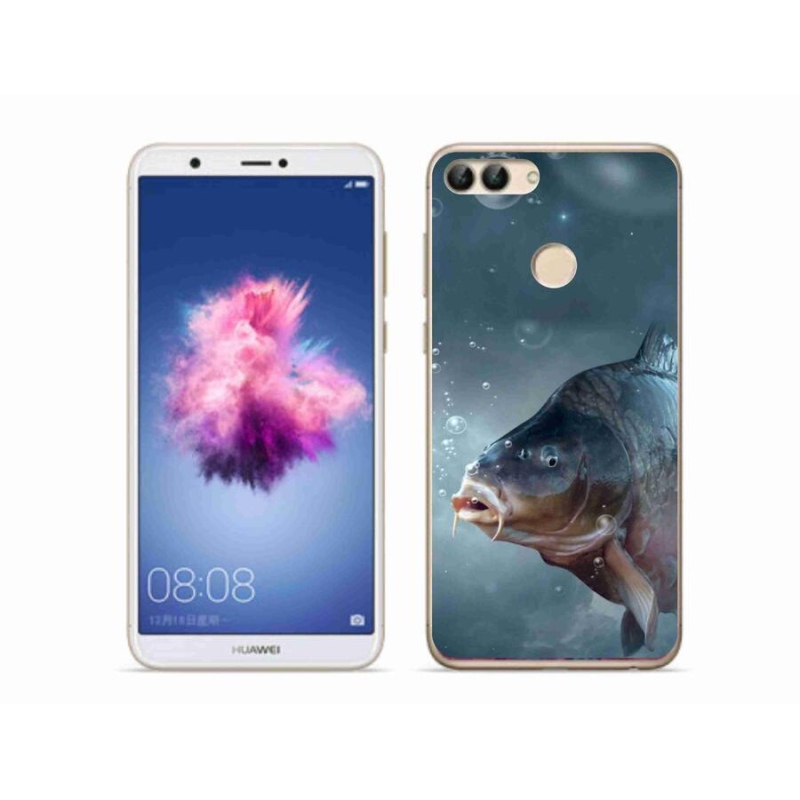 Gelový kryt mmCase na mobil Huawei P Smart - kapr a bublinky