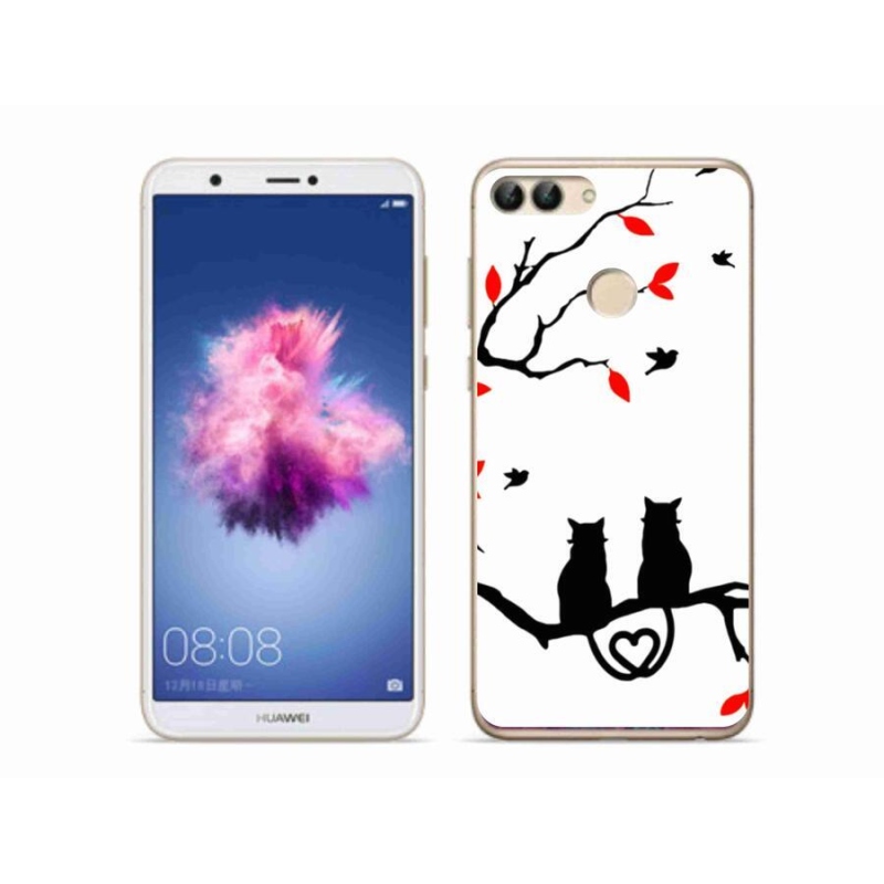 Gelový kryt mmCase na mobil Huawei P Smart - kočičí láska