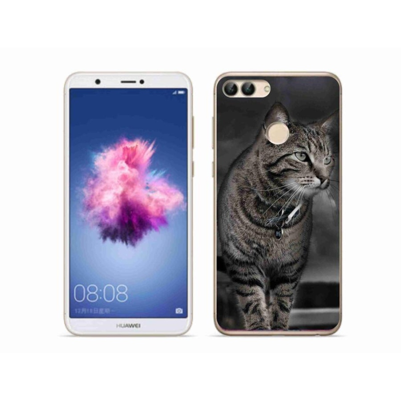 Gelový kryt mmCase na mobil Huawei P Smart - kočka