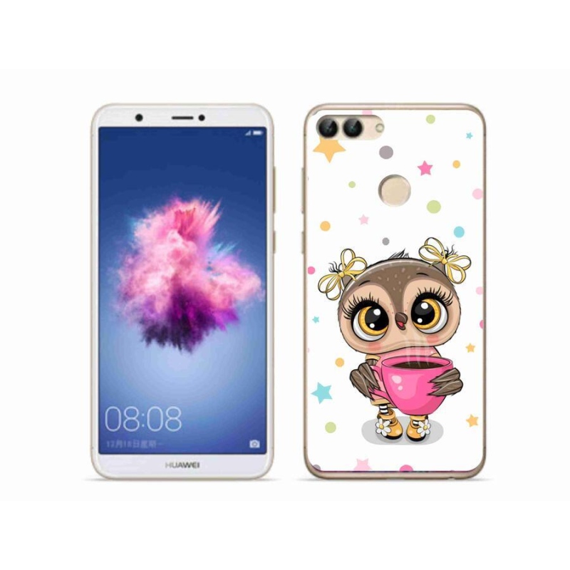 Gelový kryt mmCase na mobil Huawei P Smart - kreslená sovička