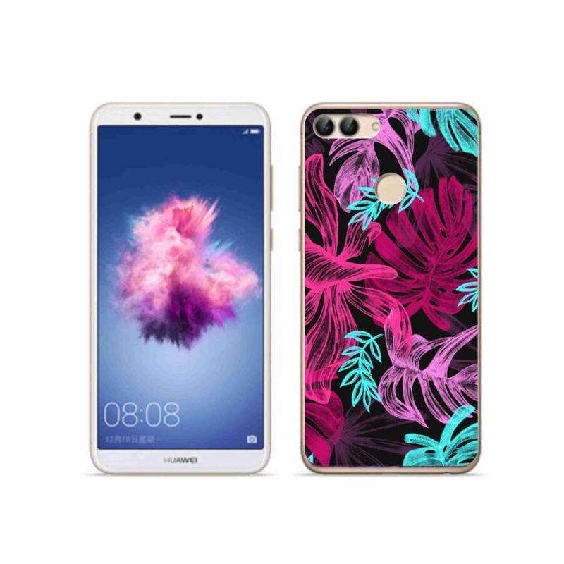 Gelový kryt mmCase na mobil Huawei P Smart - květiny 1
