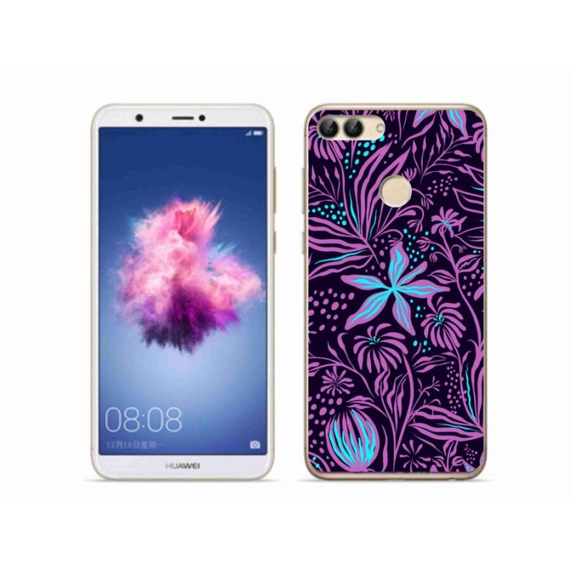 Gelový kryt mmCase na mobil Huawei P Smart - květiny 2
