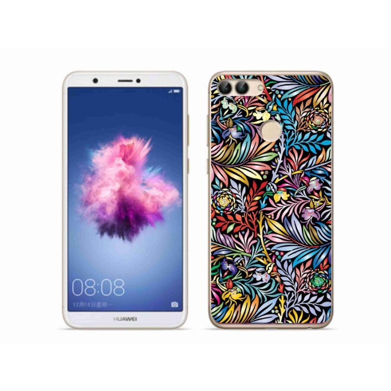 Gelový kryt mmCase na mobil Huawei P Smart - květiny 5