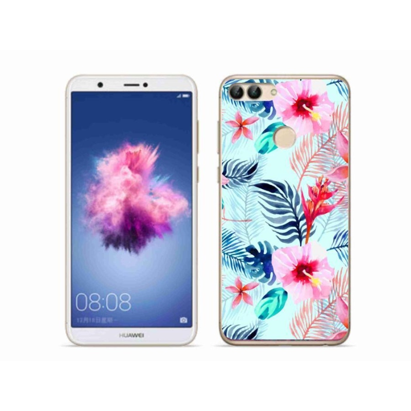 Gelový kryt mmCase na mobil Huawei P Smart - květiny