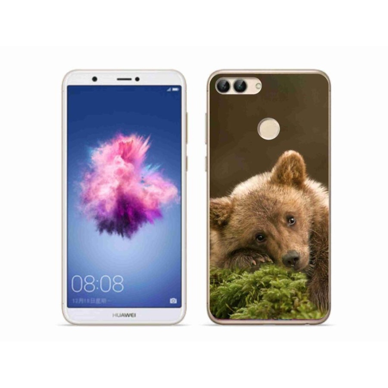 Gelový kryt mmCase na mobil Huawei P Smart - medvěd