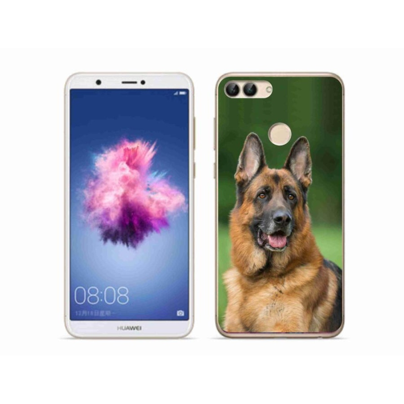 Gelový kryt mmCase na mobil Huawei P Smart - německý ovčák