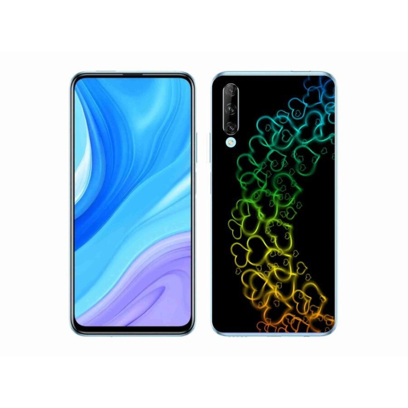 Gelový kryt mmCase na mobil Huawei P Smart Pro (2019) - barevná srdíčka