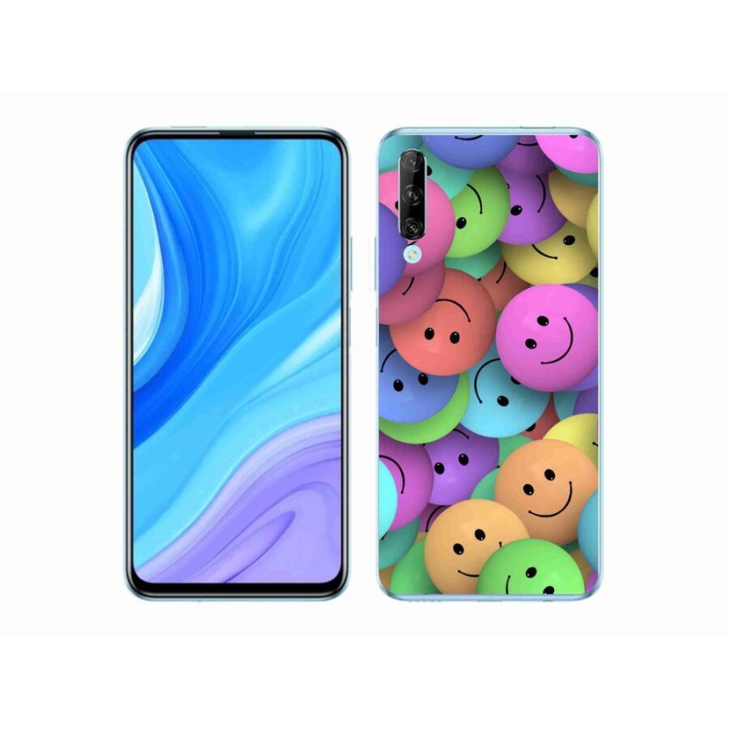 Gelový kryt mmCase na mobil Huawei P Smart Pro (2019) - barevní smajlíci