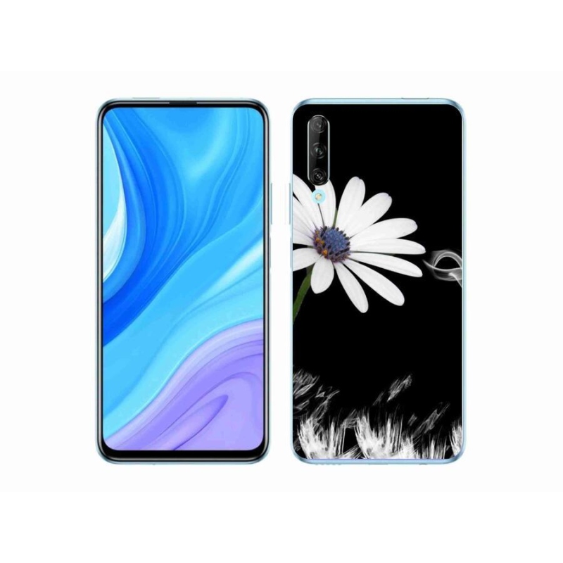 Gelový kryt mmCase na mobil Huawei P Smart Pro (2019) - bílá květina