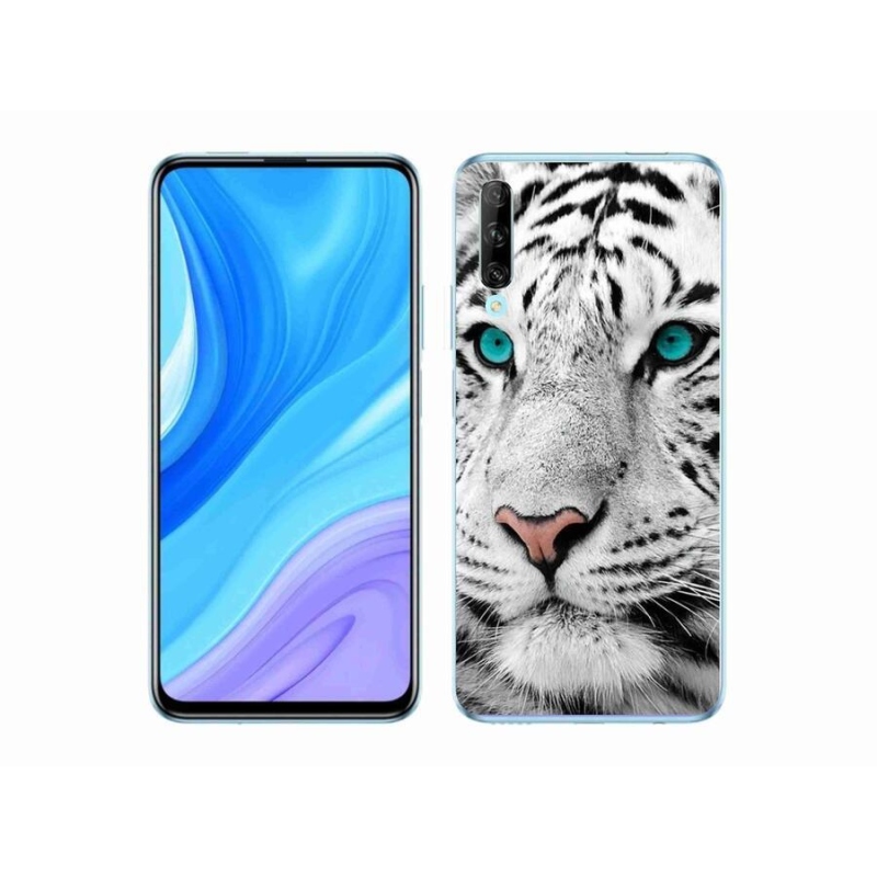 Gelový kryt mmCase na mobil Huawei P Smart Pro (2019) - bílý tygr