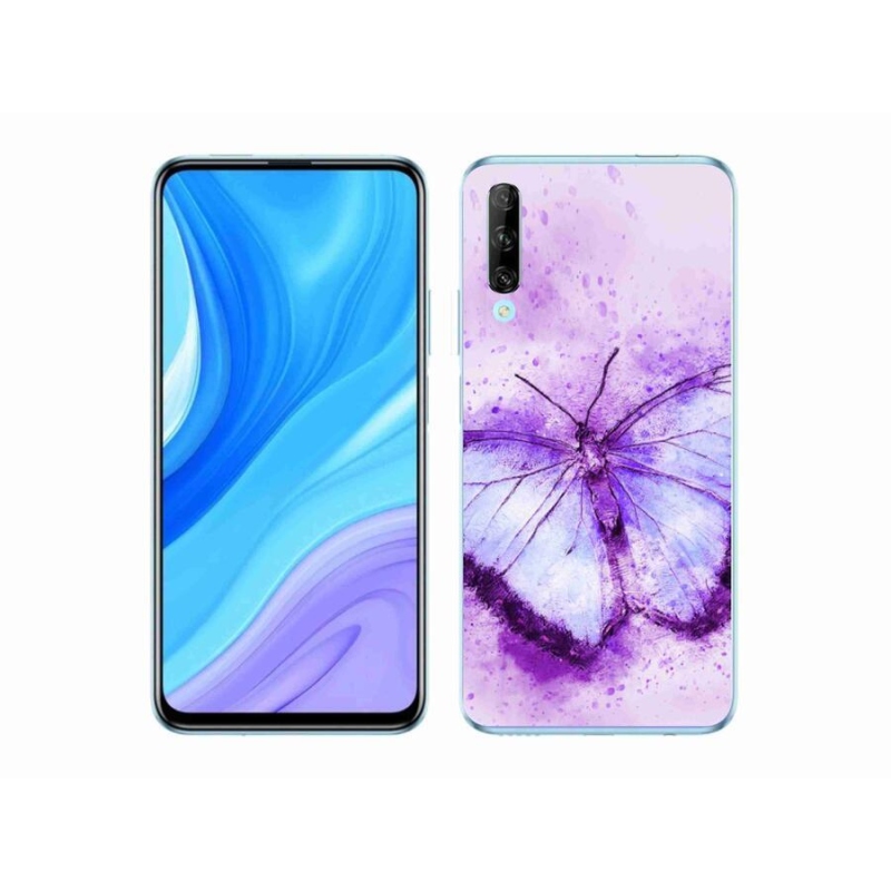 Gelový kryt mmCase na mobil Huawei P Smart Pro (2019) - fialový motýl