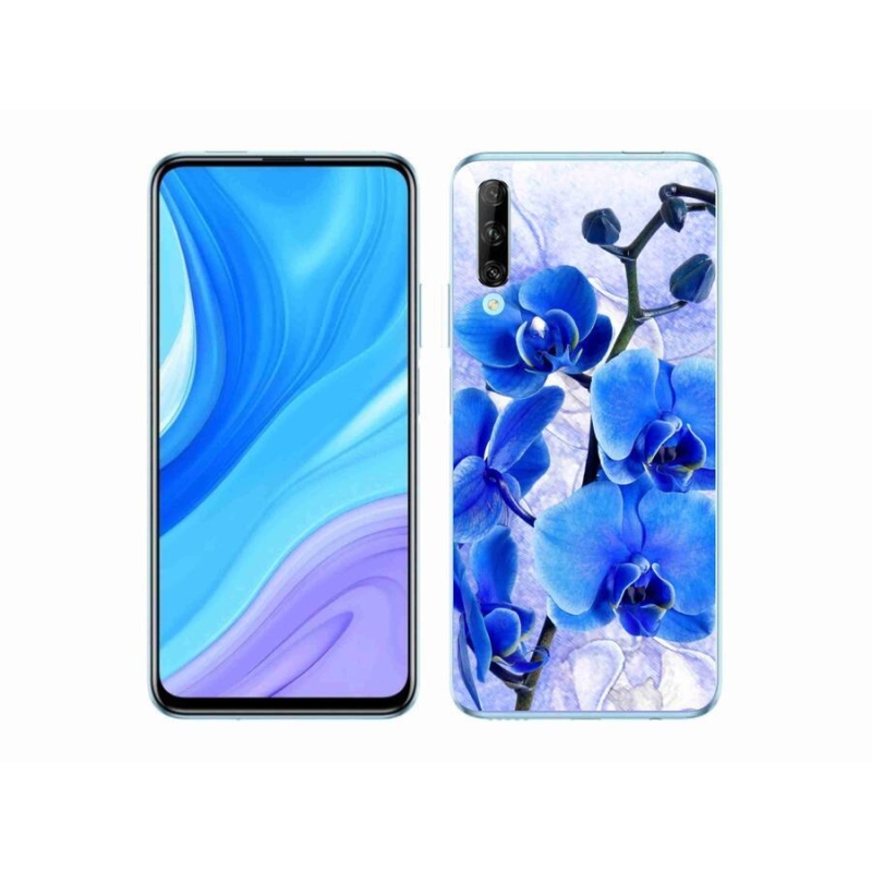 Gelový kryt mmCase na mobil Huawei P Smart Pro (2019) - modré květy