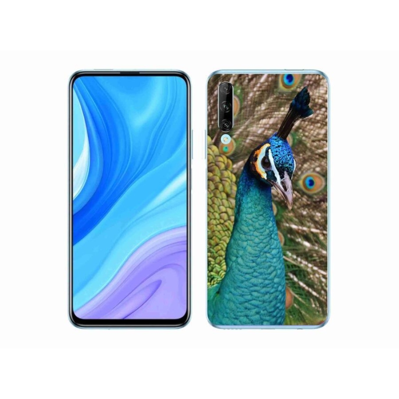 Gelový kryt mmCase na mobil Huawei P Smart Pro (2019) - páv