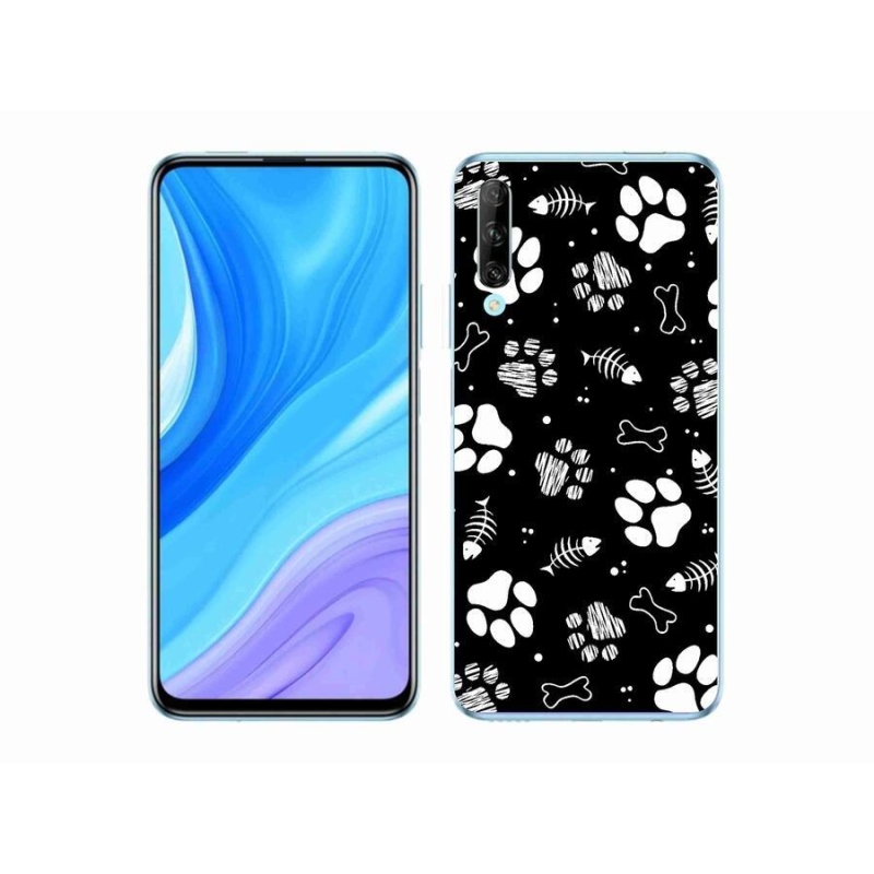 Gelový kryt mmCase na mobil Huawei P Smart Pro (2019) - psí tlapky