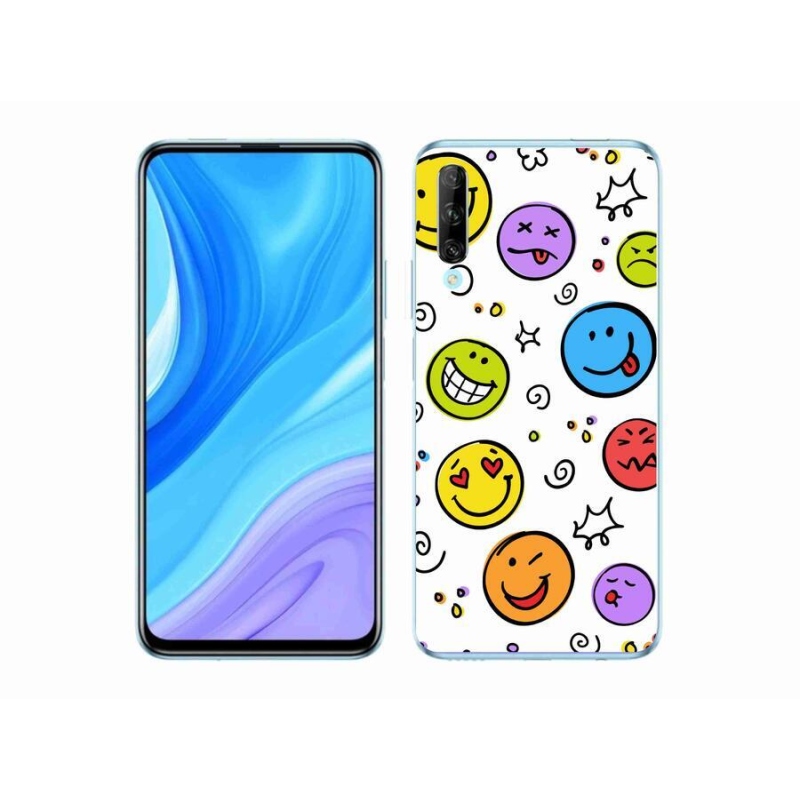 Gelový kryt mmCase na mobil Huawei P Smart Pro (2019) - smajlíci