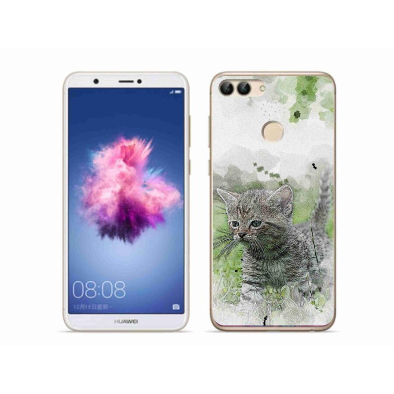 Gelový kryt mmCase na mobil Huawei P Smart - roztomilé kotě 1
