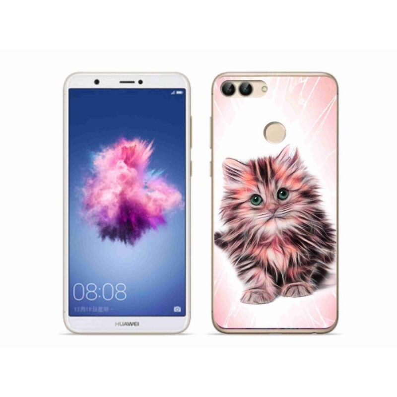 Gelový kryt mmCase na mobil Huawei P Smart - roztomilé kotě