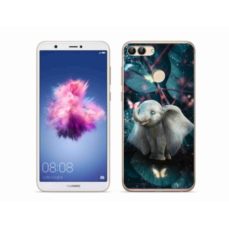 Gelový kryt mmCase na mobil Huawei P Smart - roztomilý slon