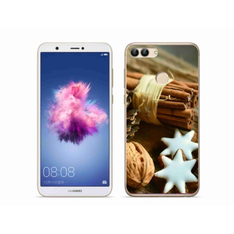 Gelový kryt mmCase na mobil Huawei P Smart - skořice a perníčky