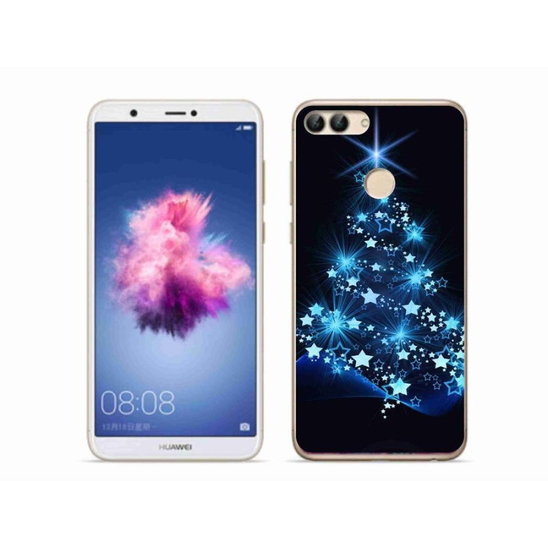 Gelový kryt mmCase na mobil Huawei P Smart - vánoční stromek