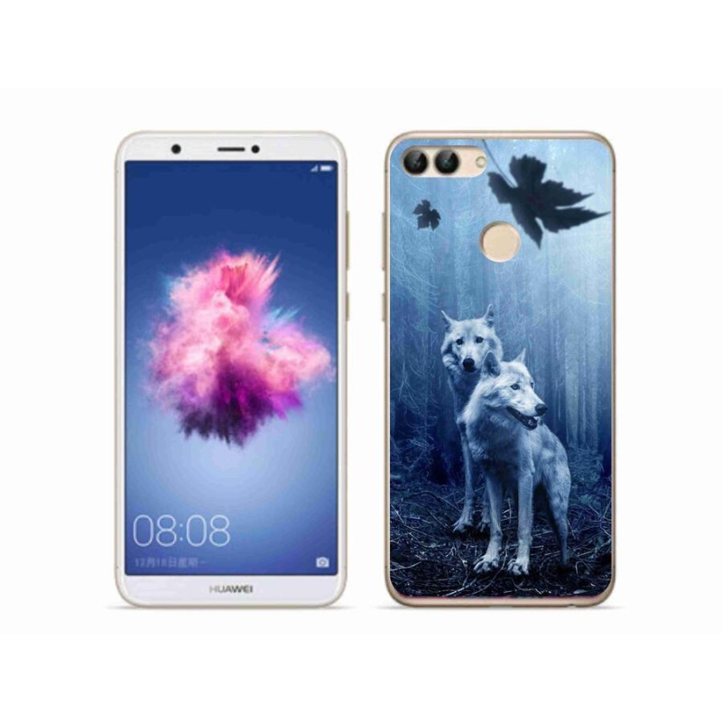 Gelový kryt mmCase na mobil Huawei P Smart - vlci v lese