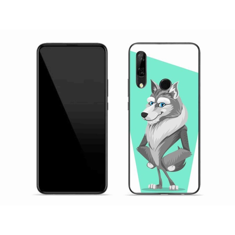 Gelový kryt mmCase na mobil Huawei P Smart Z - kreslený vlk