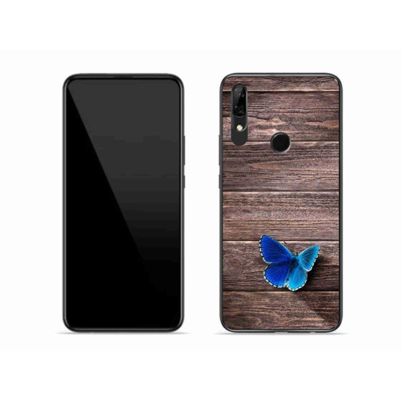 Gelový kryt mmCase na mobil Huawei P Smart Z - modrý motýl 1