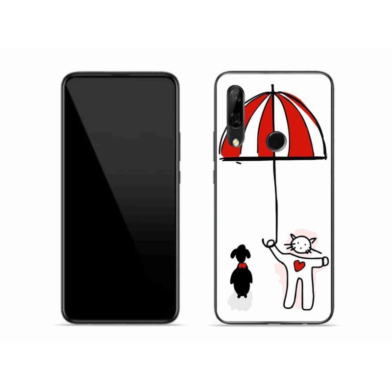 Gelový kryt mmCase na mobil Huawei P Smart Z - pejsek a kočička