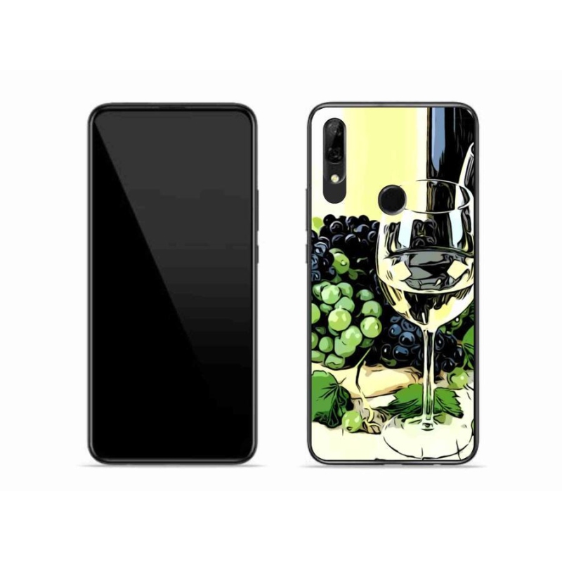 Gelový kryt mmCase na mobil Huawei P Smart Z - sklenka vína