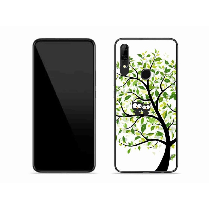 Gelový kryt mmCase na mobil Huawei P Smart Z - sovičky na stromě
