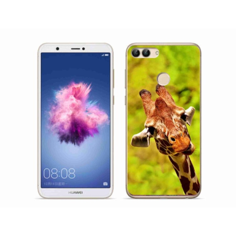 Gelový kryt mmCase na mobil Huawei P Smart - žirafa