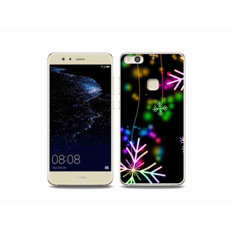 Gelový kryt mmCase na mobil Huawei P10 Lite - barevné vločky