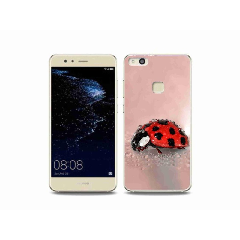 Gelový kryt mmCase na mobil Huawei P10 Lite - beruška