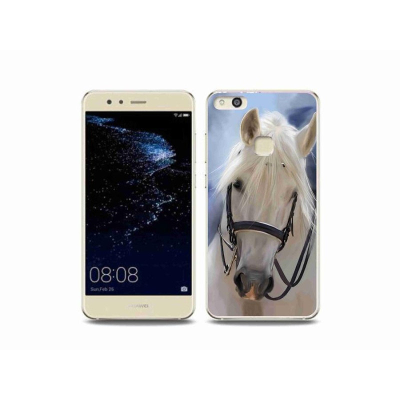 Gelový kryt mmCase na mobil Huawei P10 Lite - bílý kůň
