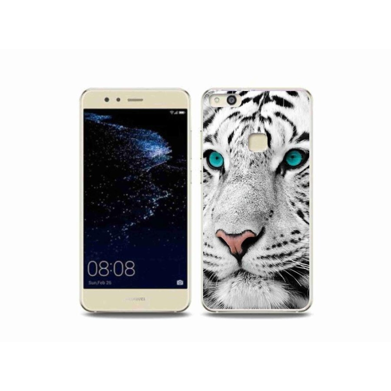 Gelový kryt mmCase na mobil Huawei P10 Lite - bílý tygr