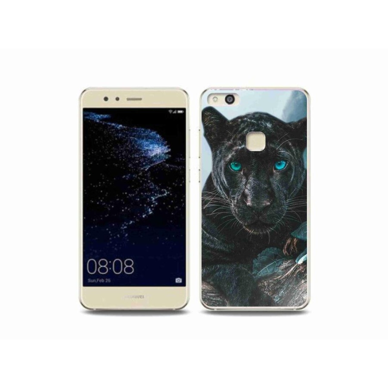 Gelový kryt mmCase na mobil Huawei P10 Lite - černý panter