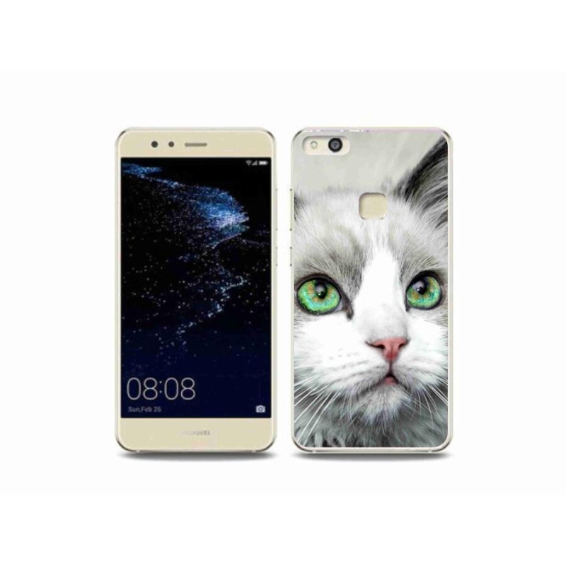 Gelový kryt mmCase na mobil Huawei P10 Lite - kočičí pohled
