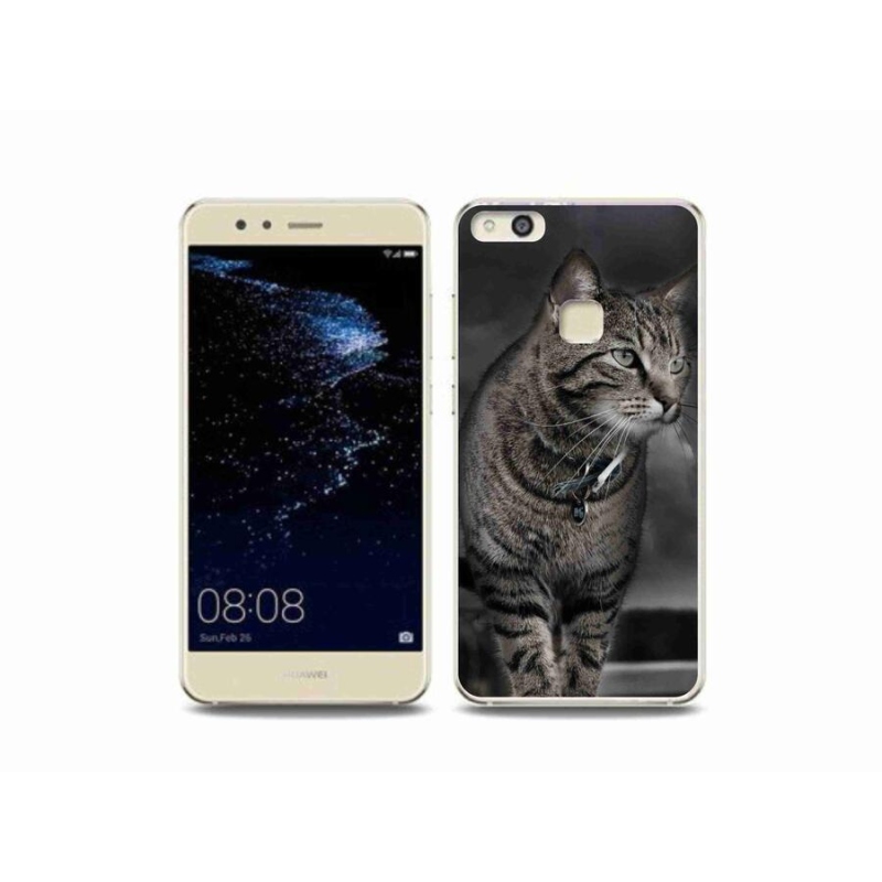 Gelový kryt mmCase na mobil Huawei P10 Lite - kočka