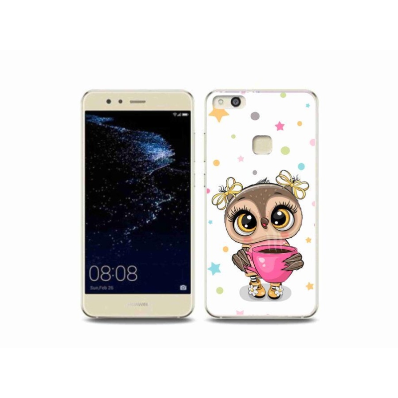 Gelový kryt mmCase na mobil Huawei P10 Lite - kreslená sovička