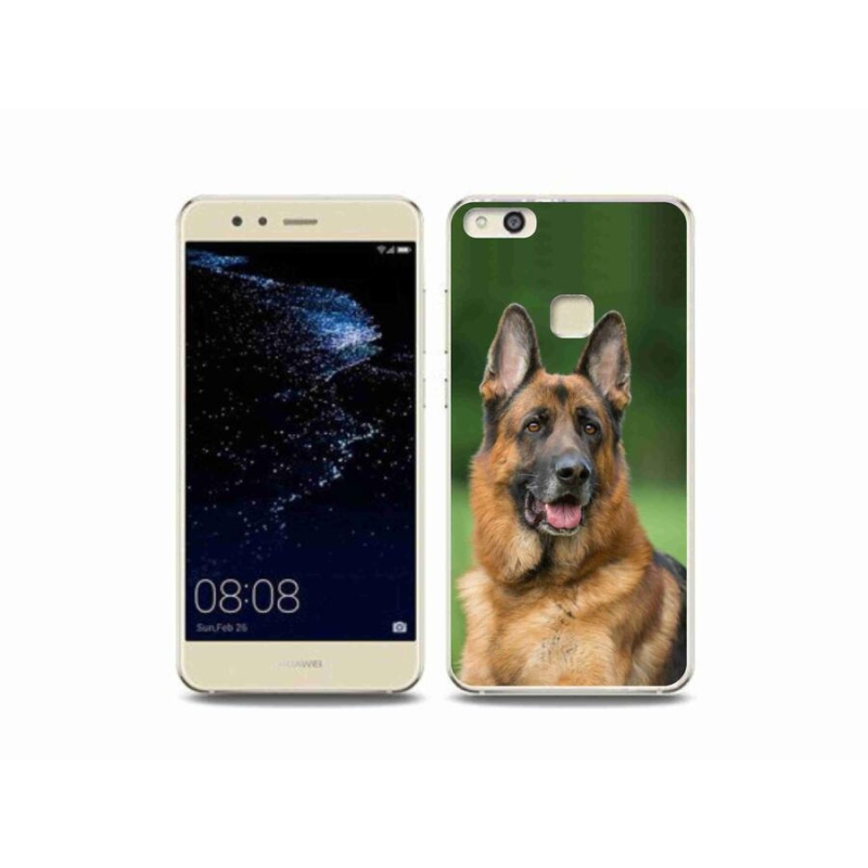 Gelový kryt mmCase na mobil Huawei P10 Lite - německý ovčák