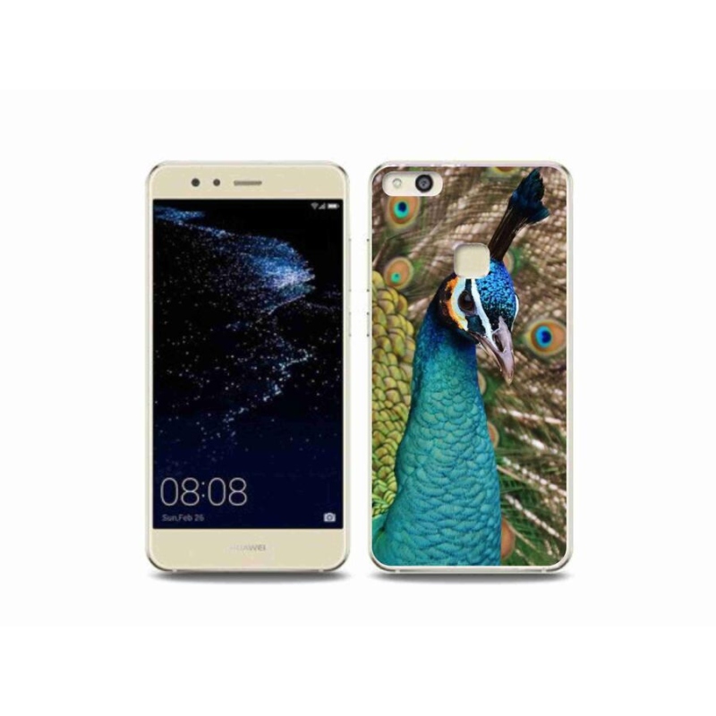 Gelový kryt mmCase na mobil Huawei P10 Lite - páv