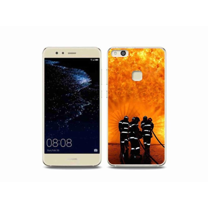 Gelový kryt mmCase na mobil Huawei P10 Lite - požár