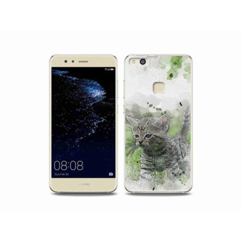 Gelový kryt mmCase na mobil Huawei P10 Lite - roztomilé kotě 1