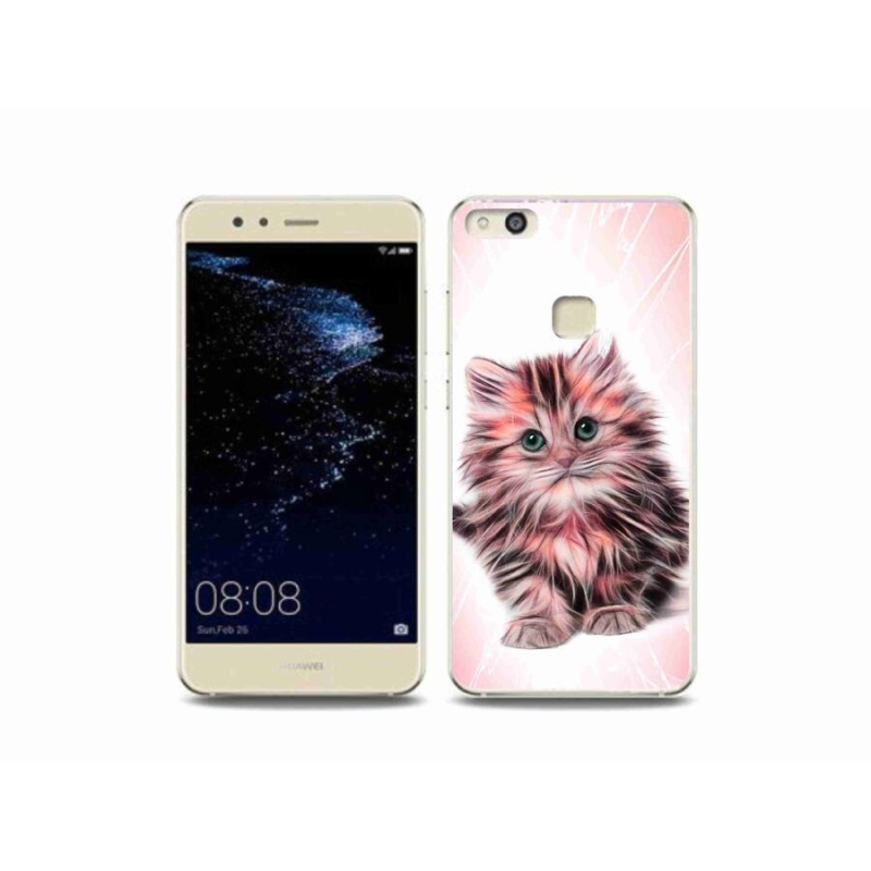 Gelový kryt mmCase na mobil Huawei P10 Lite - roztomilé kotě