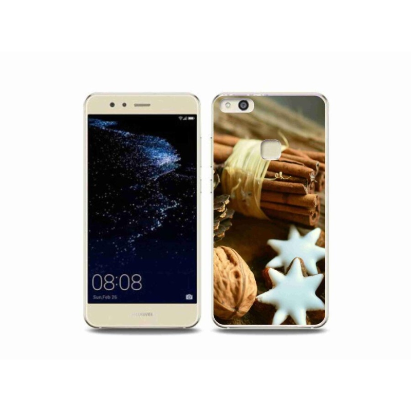 Gelový kryt mmCase na mobil Huawei P10 Lite - skořice a perníčky